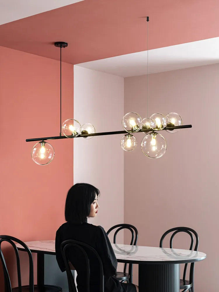 Aether Orb Kronleuchter mit nordischem minimalistischen Design für moderne Innenräume
