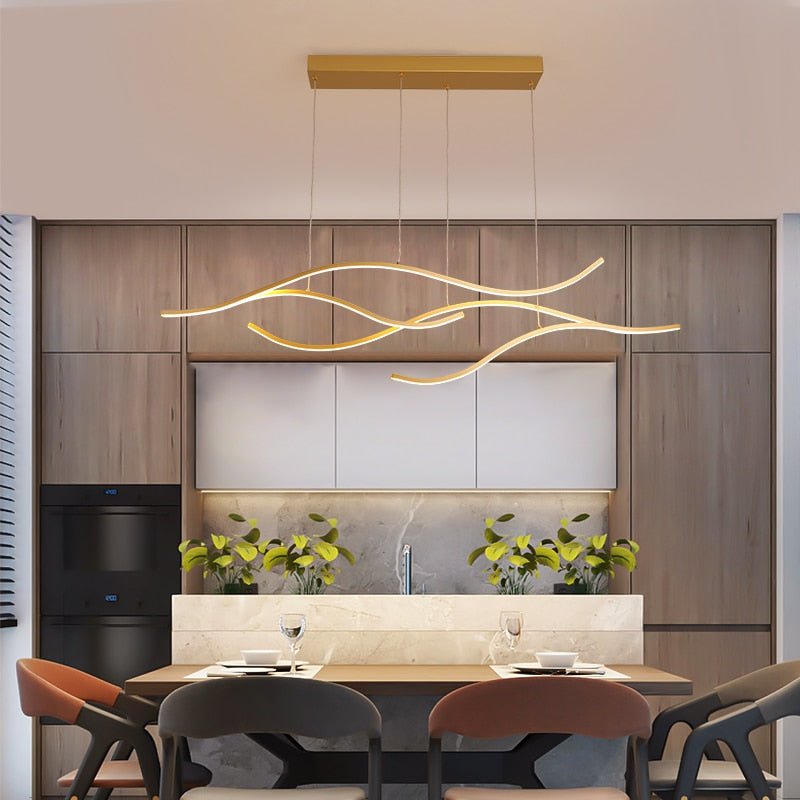 Moderne abstrakt LED-lysekrone — Moderne markant lampe