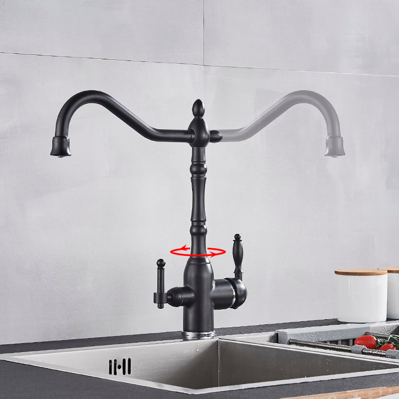 Kuchyňská baterie Hamilton Classic s filtrací — výtoková trubice s otáčením o 360 stupňů