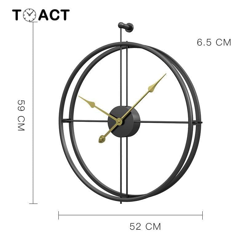 Nordic Geometric Wall Clock In Luxury Style For Modern Rooms