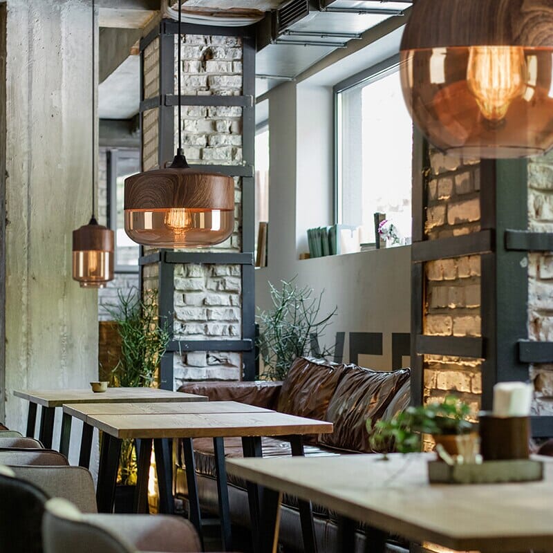 SylvaWood Verstellbare Holzpendelleuchten mit LED-Beleuchtung