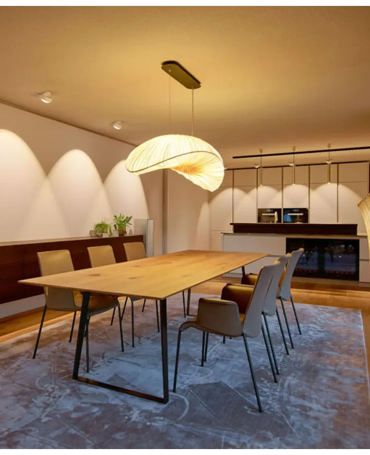 Πολυέλαιος Marine Elegance Sailing — λευκό πλεκτό κρεμαστό φωτιστικό LED