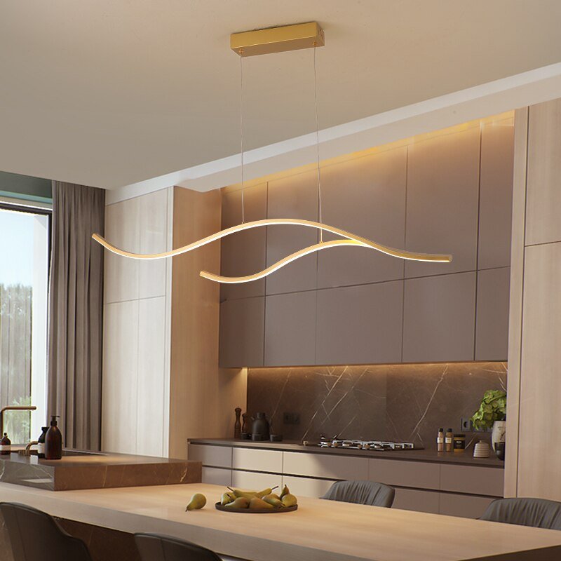 Moderne abstrakt LED-lysekrone — Moderne markant lampe