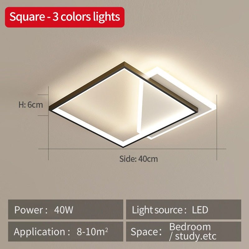 Modern designkrona med LED-taklampa — skulptural armatur