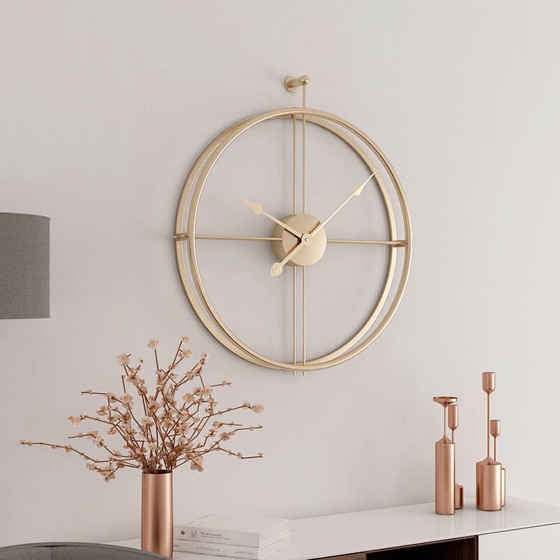 Nordic Geometric Wall Clock In Luxury Style For Modern Rooms