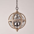 Ardent Home Heritage Holz-Kronleuchter mit kunstvollen Details