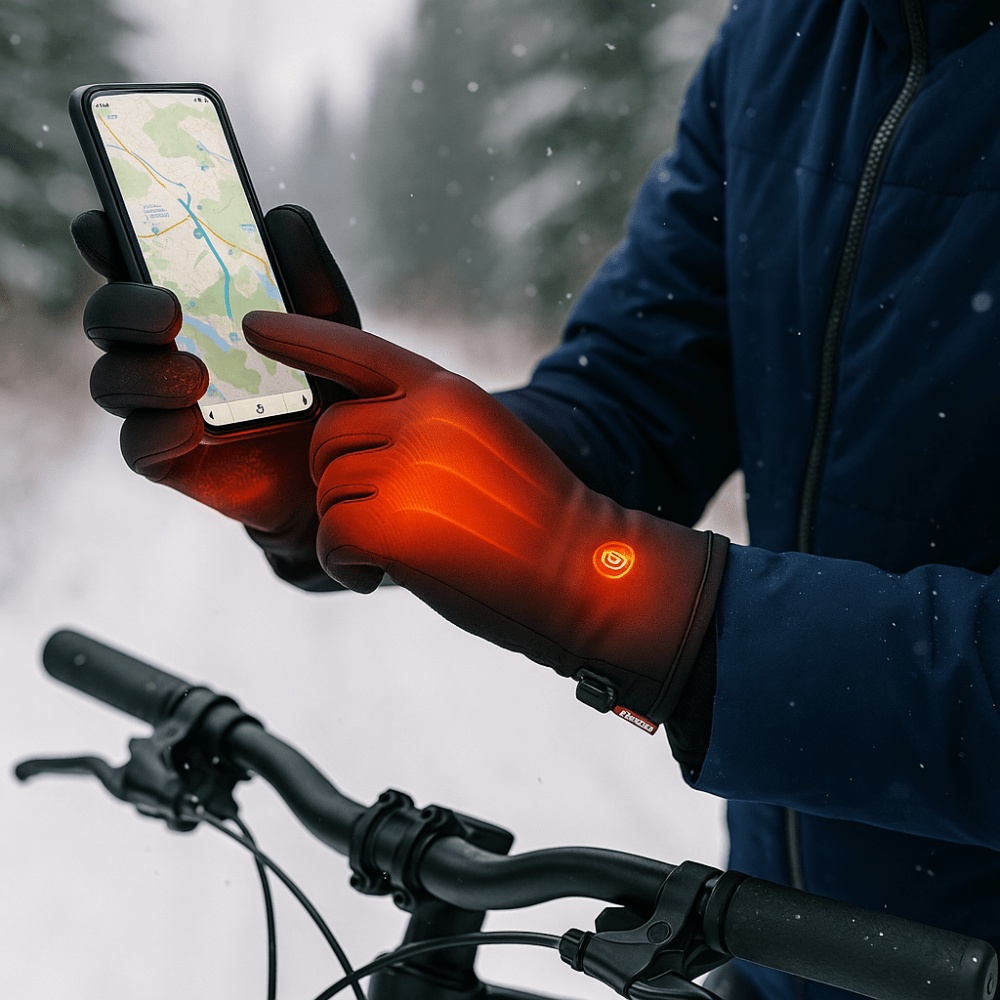 Touchscreen Heated Winter Gloves — USB-Powered & Thermal