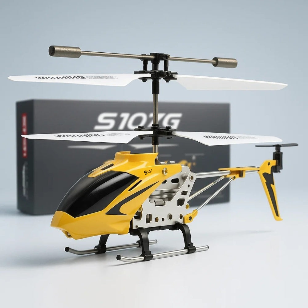 Mini helicóptero RC indestructible Hercules de 3,5 canales — Giroscopio, carmesí