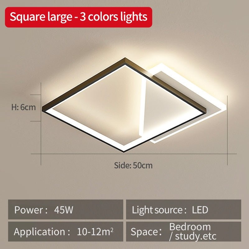 Modern designkrona med LED-taklampa — skulptural armatur
