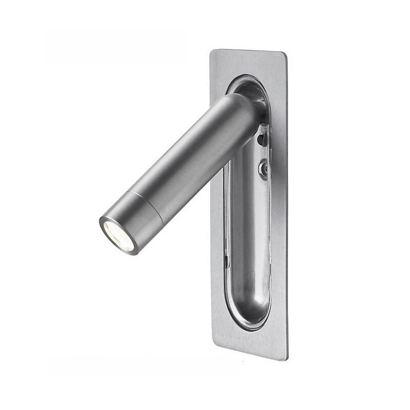 Montowana na ścianie lampka do czytania przy łóżku — konstrukcja z kierunkowym światłem