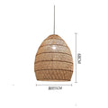 Zarela Rattan Pendant Lamp With LED Glow Adjustable Ceiling Light