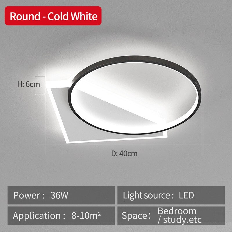 Modern designkrona med LED-taklampa — skulptural armatur