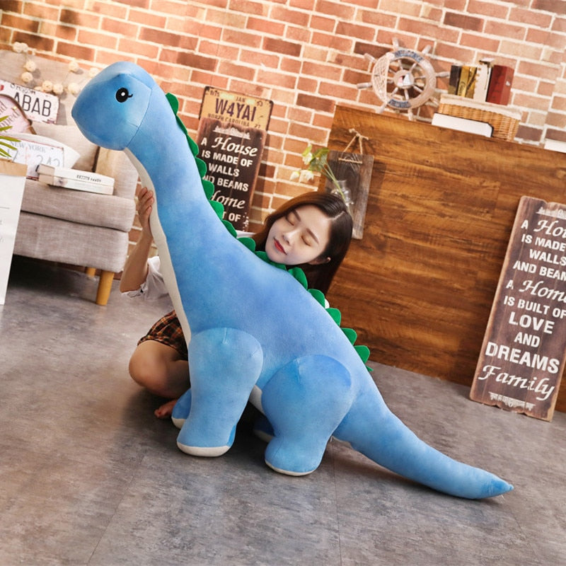 AuroraNest Giant Diplodocus Plush Dinosaur – Three Colors, Three Sizes
