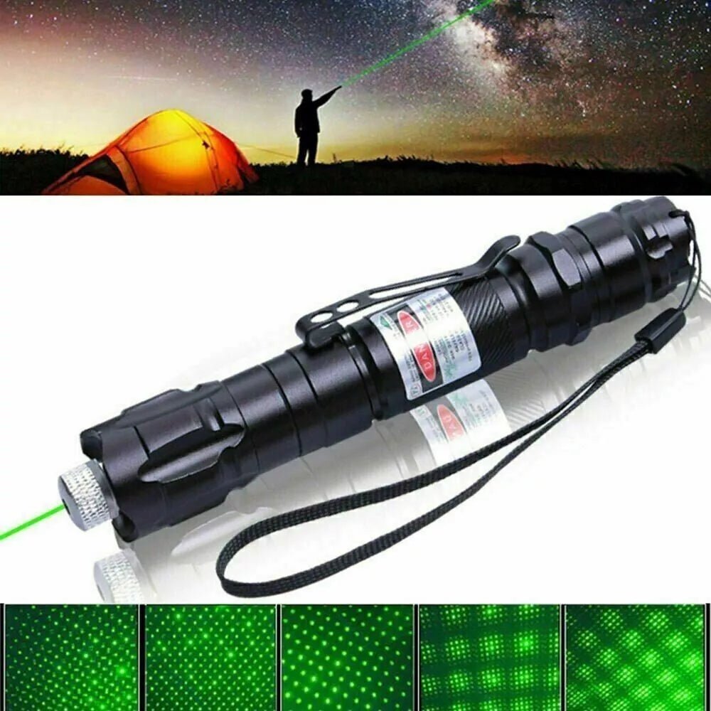 USB Rechargeable Green Laser Pointer — 2000 Meter Range