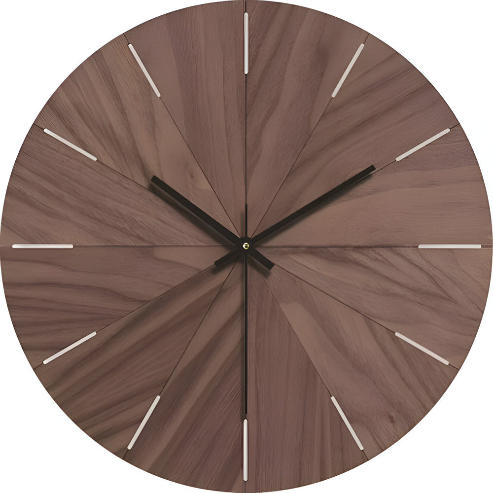 Orologio da parete LyraOak con movimento al quarzo silenzioso in stile legno minimalista