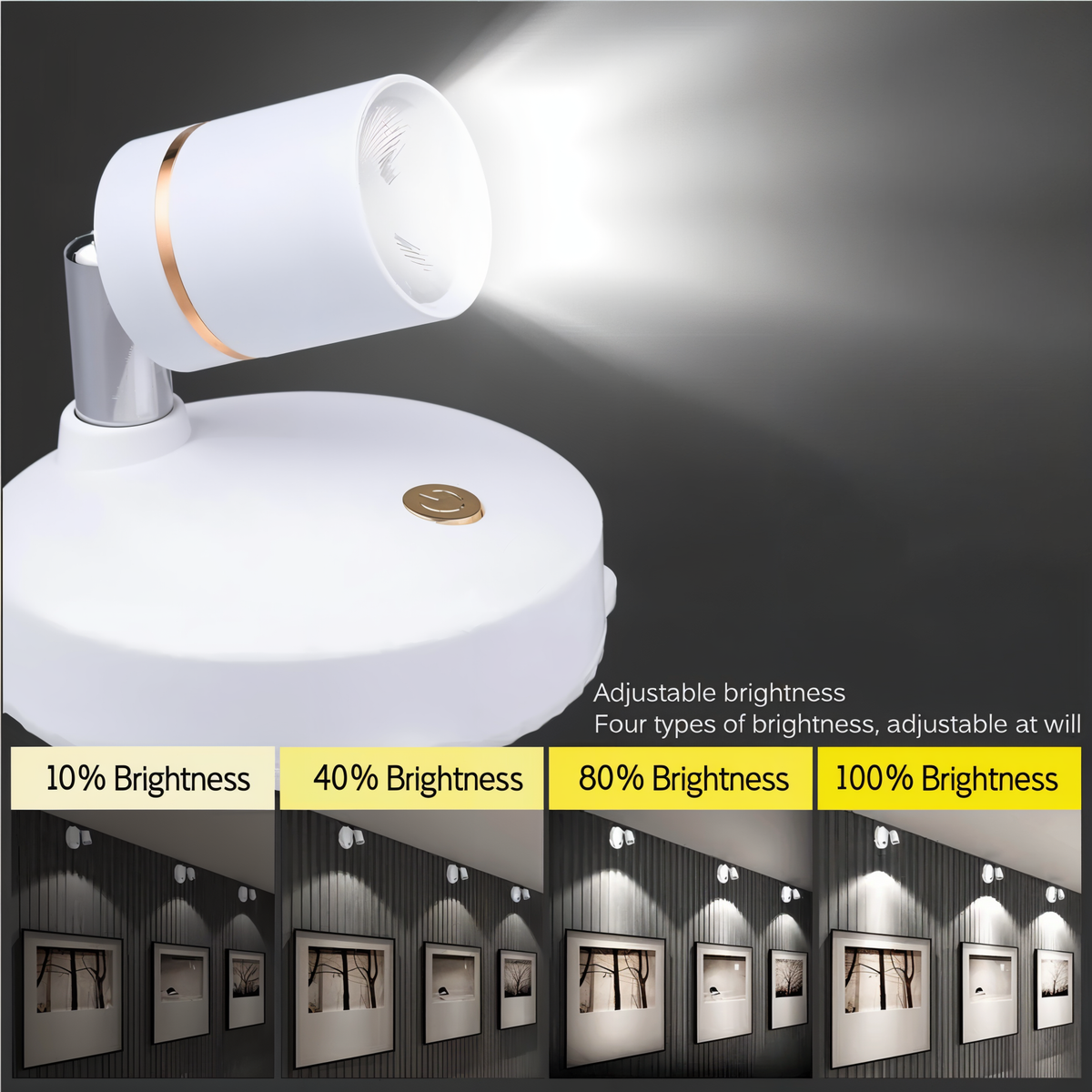 SpotMaster trådlösa, dimbara LED-spotlights — Effektbelysning