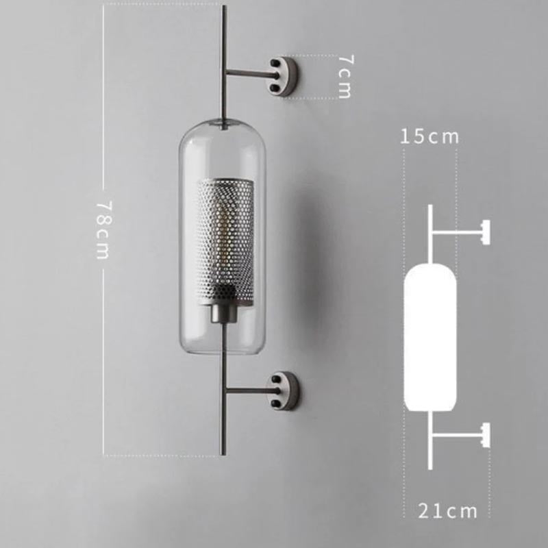 Honeycomb Radiance-kulevegglampe - gyllent glødende vegglampe