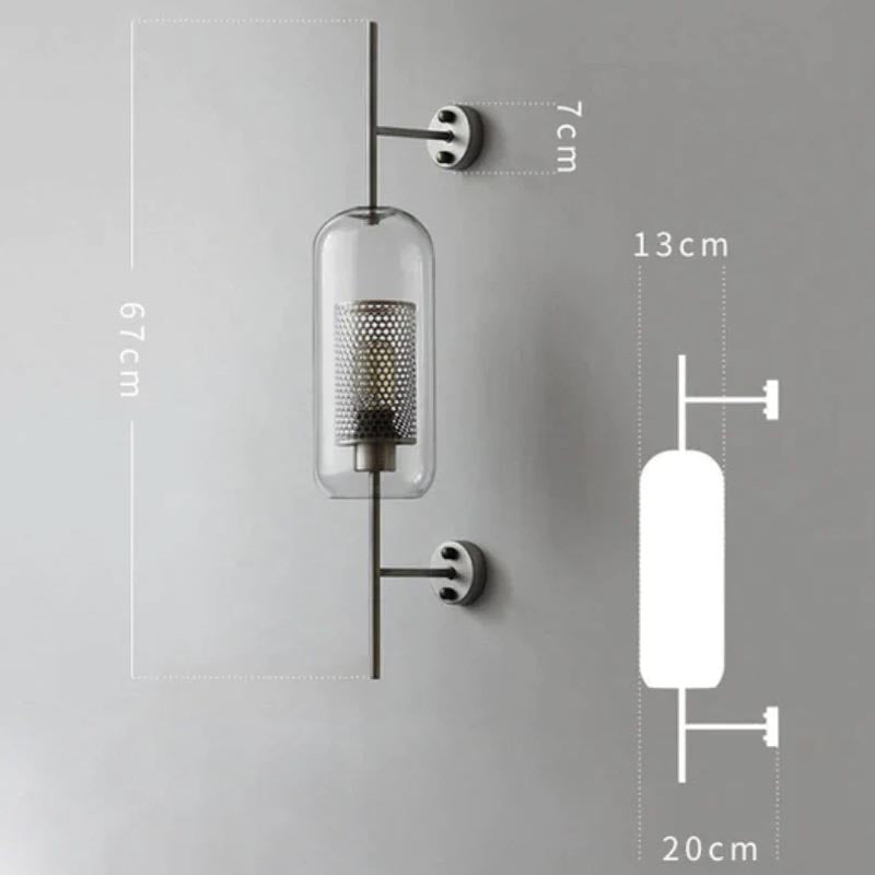 Honeycomb Radiance-kulevegglampe - gyllent glødende vegglampe