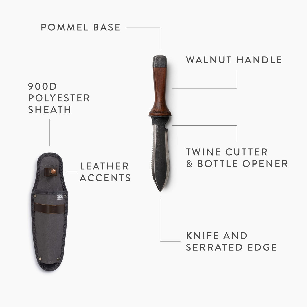 TrailForge Pro Grip Survival Knife — Ergonomic Handle, Rugged Blade