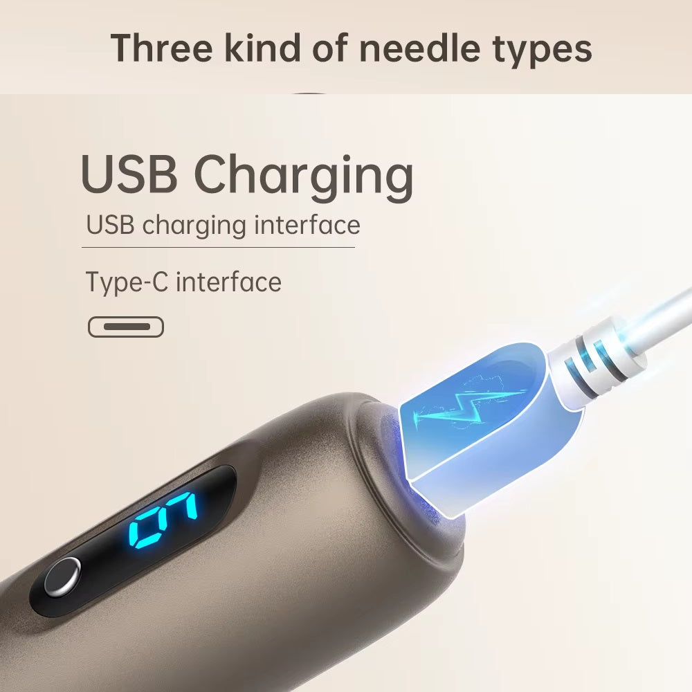 Avanceret Hydra H3-microneedlingpen — automatisk seruminfusion
