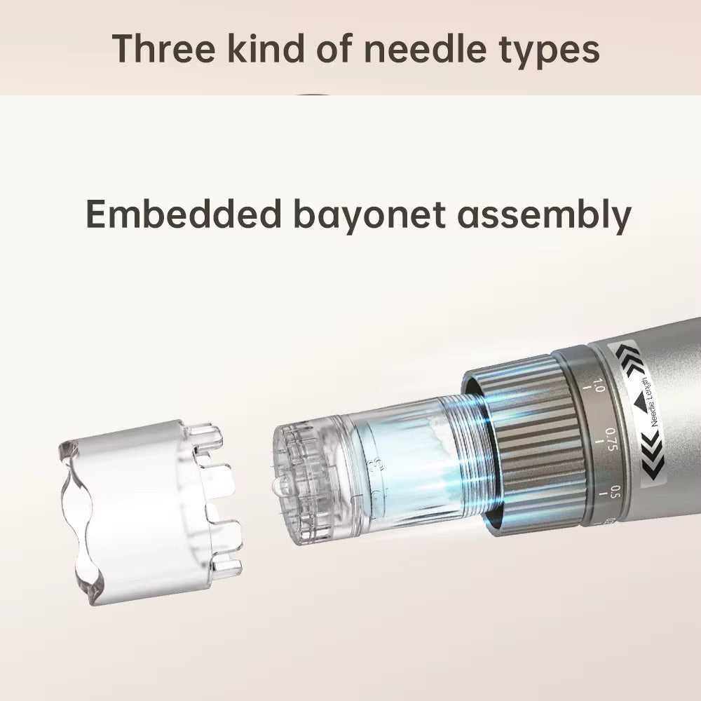 Avanceret Hydra H3-microneedlingpen — automatisk seruminfusion