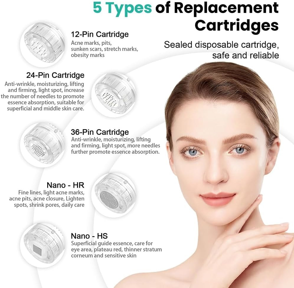 Avanceret Hydra H3-microneedlingpen — automatisk seruminfusion