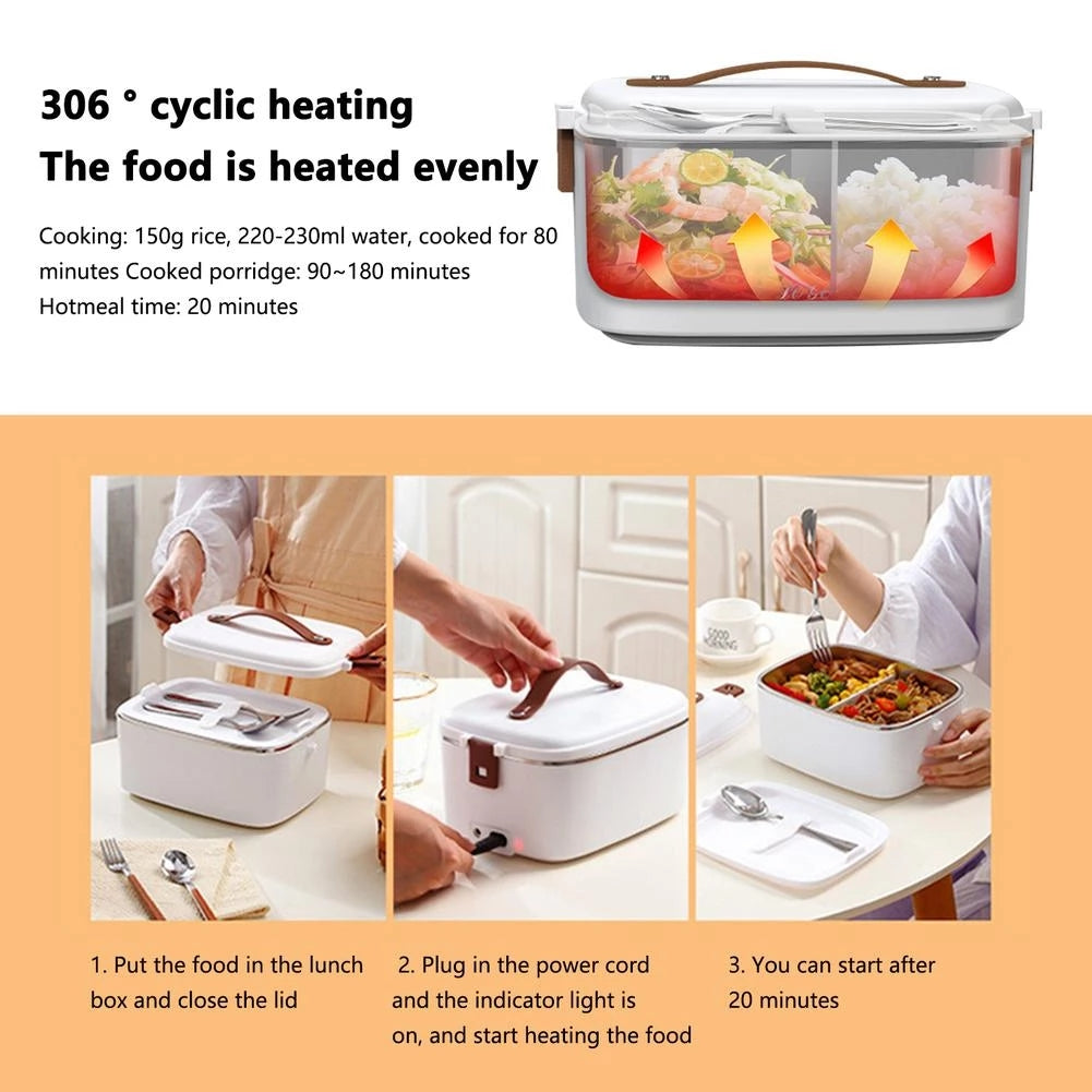 3-In-1 Electric Lunch Box | Filindra
