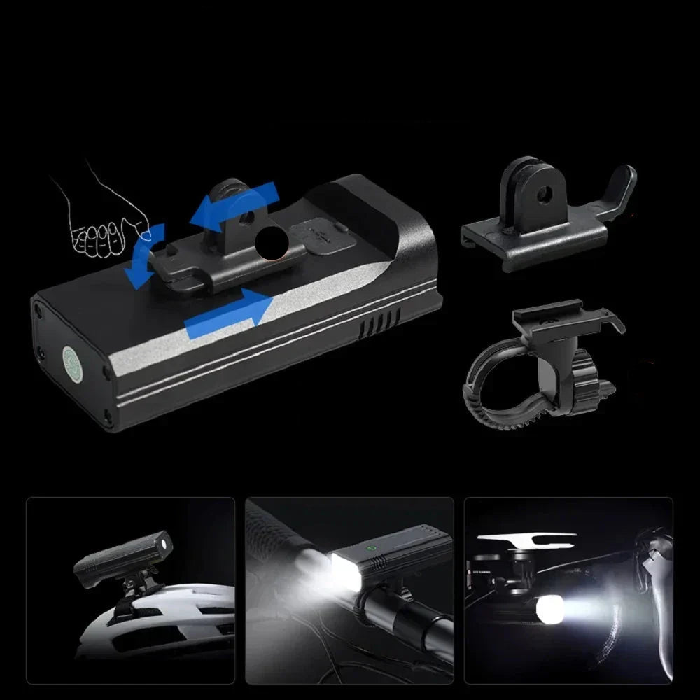 5000 Lumen Bike Light with 12 LEDs & USB-C Rechargeable Battery | Filindra