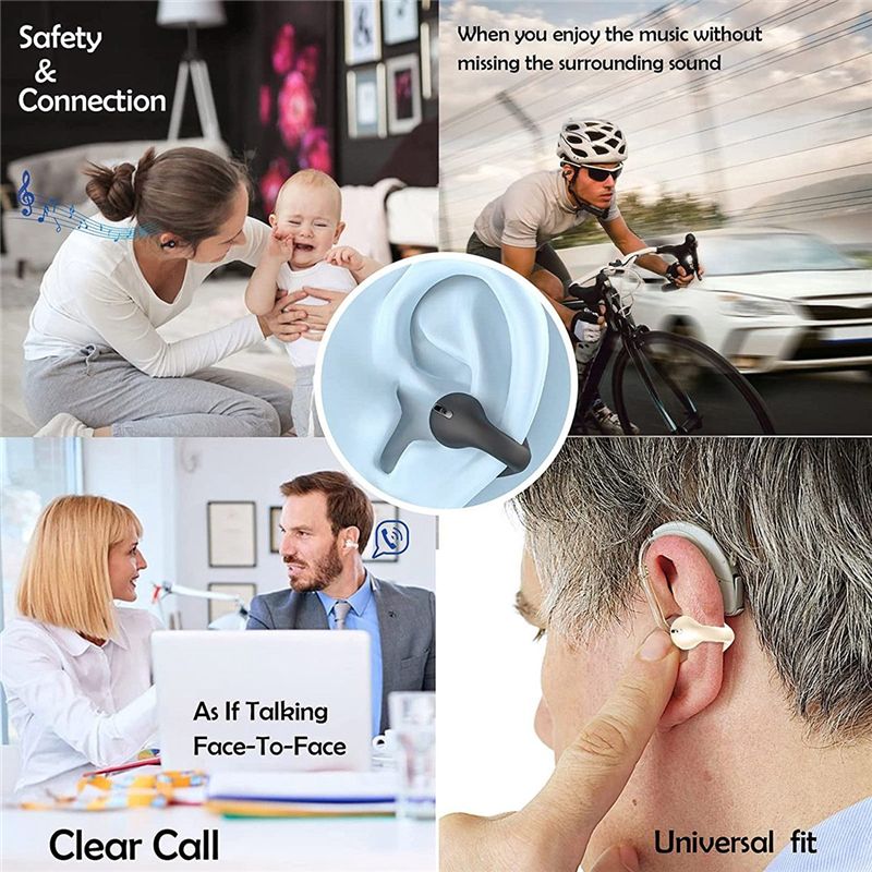 AeroPulse Open-Ear Bone-Conduction Headphones — Durable Build, Waterproof Design