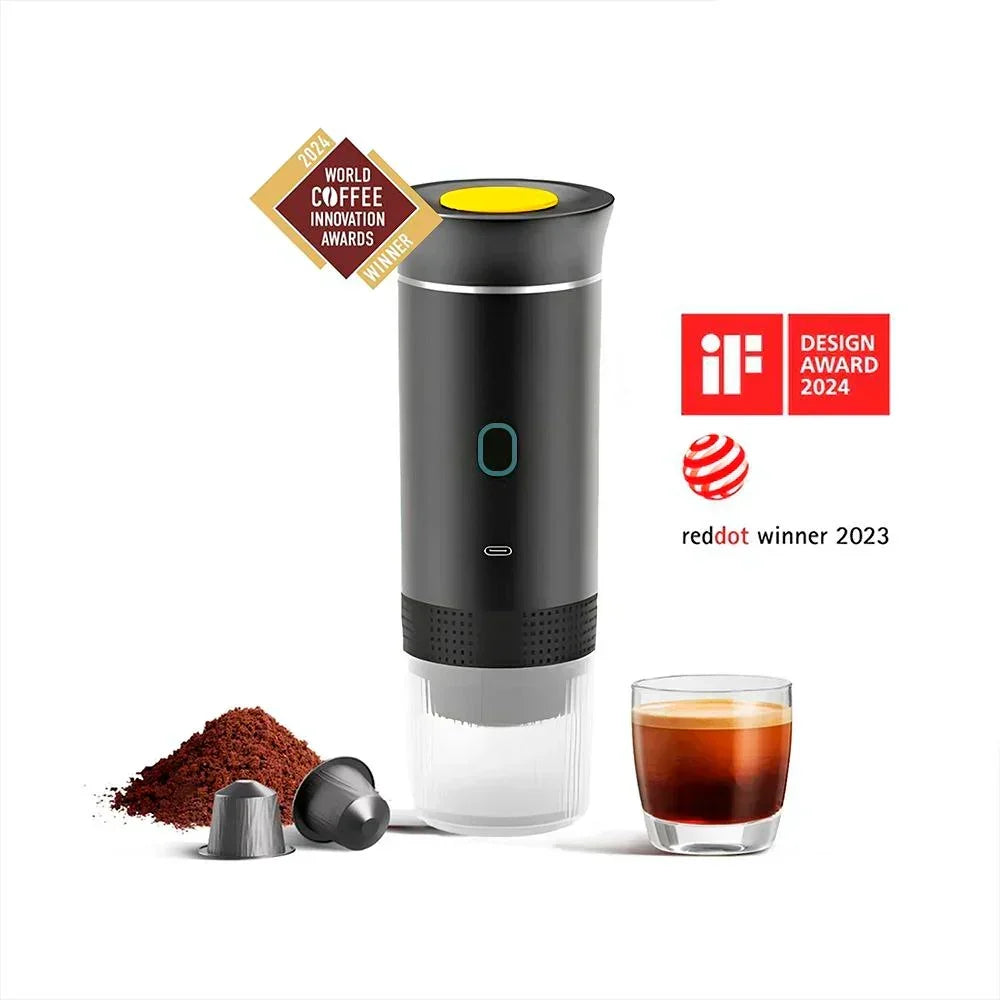 Tragbare Nano-Kaffeemaschine — 20-Bar-Druck, Aufheizzeit 150 Sekunden