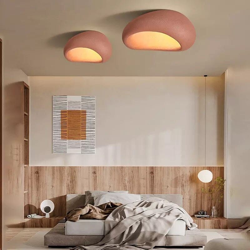 Wabi-Sabi-inspirerad japansk taklampa — stillsam elegans