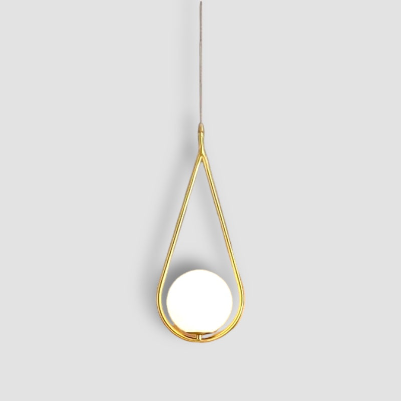 Solara Gold Teardrop LED Pendant Light With Warm White Glow