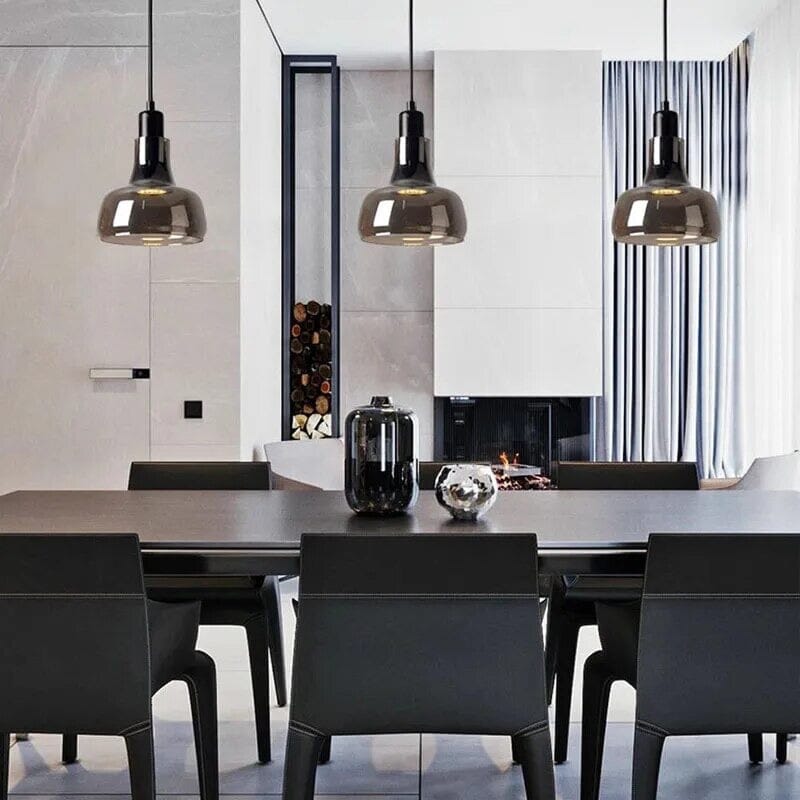 LumiNova Pendelleuchten mit Glas für zeitgemäße Loft-Wohnzimmer