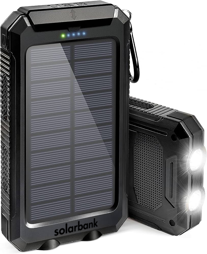 20000mAh Solar Power Bank — Portable Emergency Charger