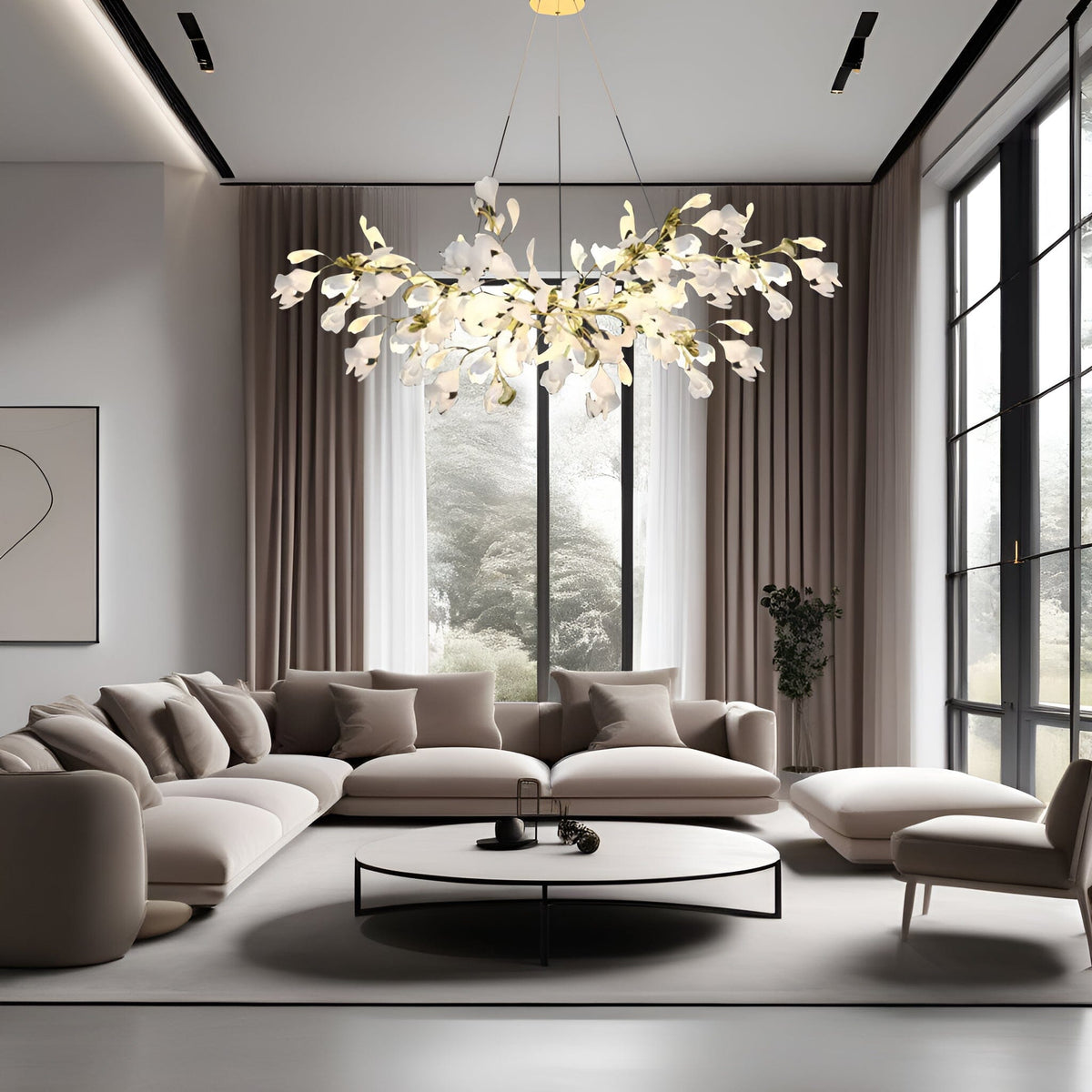 Keramický lustr Petal — stmívatelné LED svítidlo