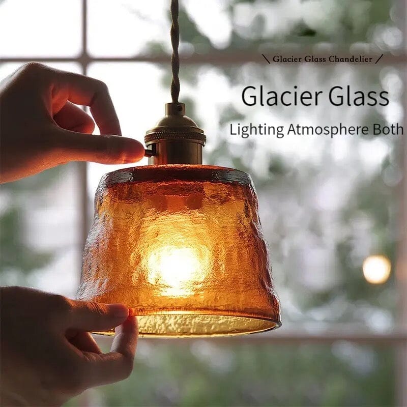 Lumera Pendelleuchte mit Kupferglas und LED-Beleuchtung