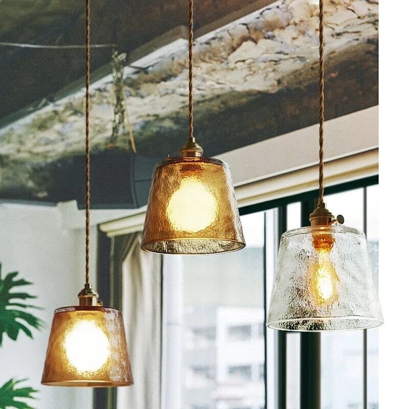 Lumera Pendelleuchte mit Kupferglas und LED-Beleuchtung