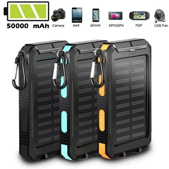 500000mAhソーラーモバイルバッテリー - ポータブルIP67防水充電器
