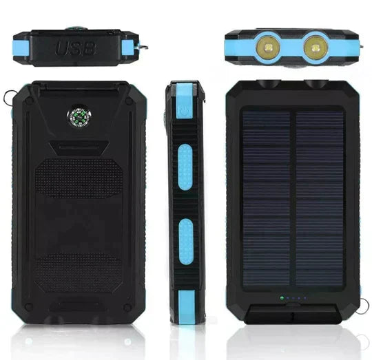 500000mAh Solar Power Bank IP67 Waterproof Compact Slim Design