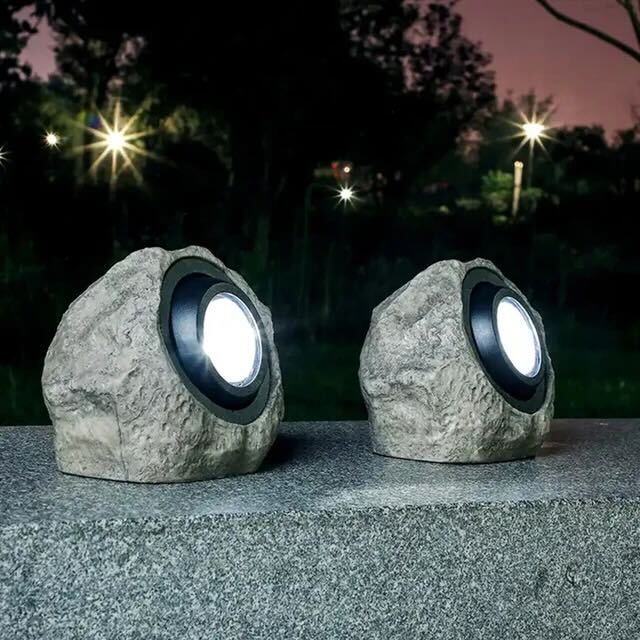 StoneGlow Garden Lamp With Warm Ambient LED IP65 Outdoor Light