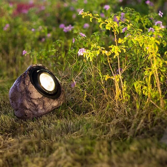 StoneGlow Garden Lamp With Warm Ambient LED IP65 Outdoor Light