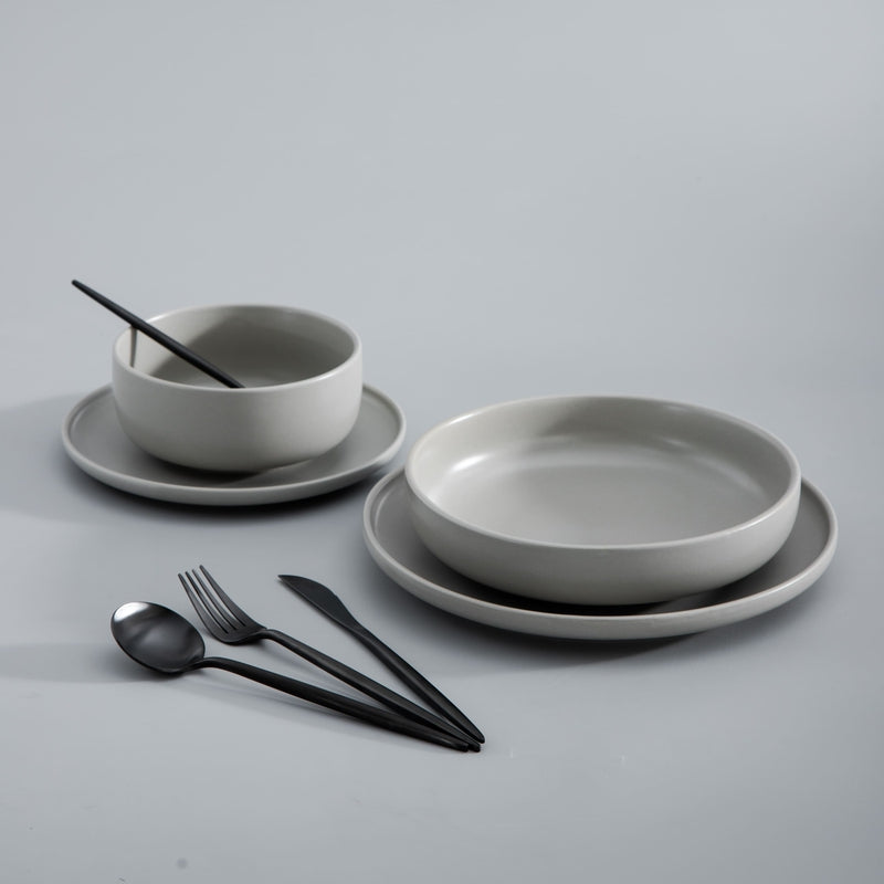 Minimalist Flatware Set — Clean Sleek Lines, Contemporary Design