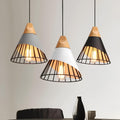 Marcelli Open Cage Pendant Light With Industrial Design