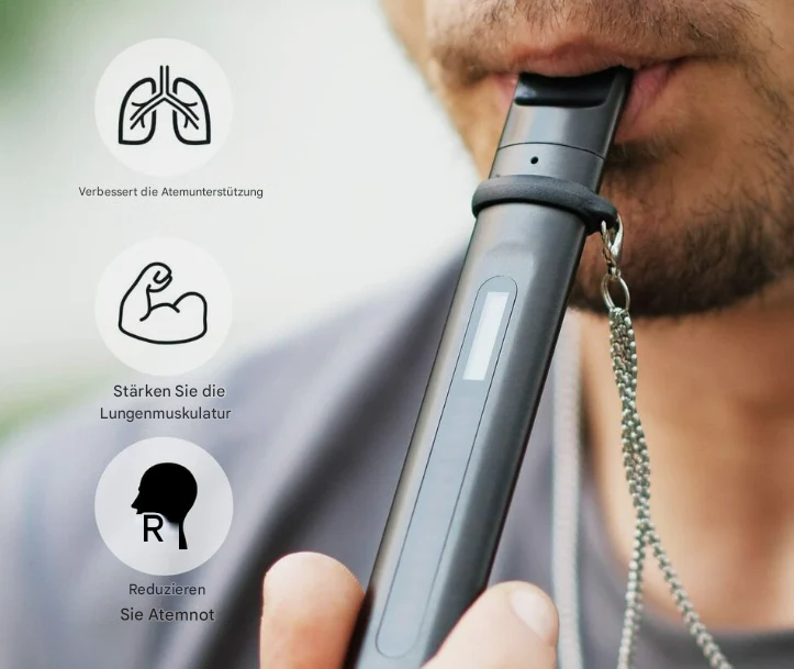 Breathboost træningsredskab til åndedrætsmuskler — intelligent vejrtrækningscoach