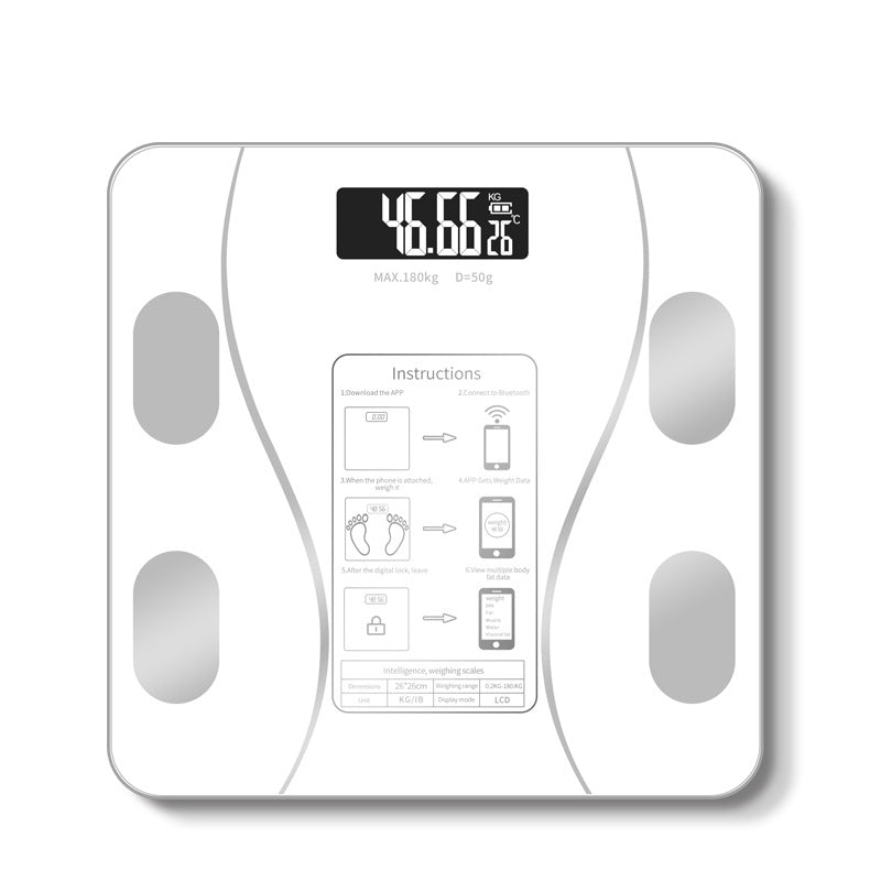 Intelligente Körperanalysewaage fitscale — Gewicht, BMI und Körperfettwerte