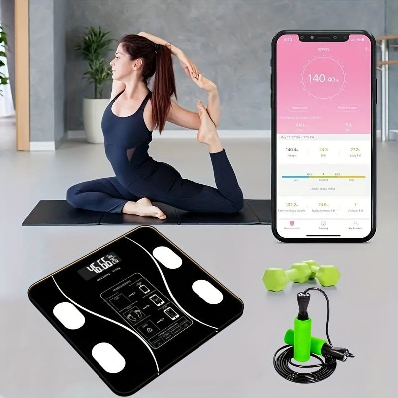 Intelligente Körperanalysewaage fitscale — Gewicht, BMI und Körperfettwerte