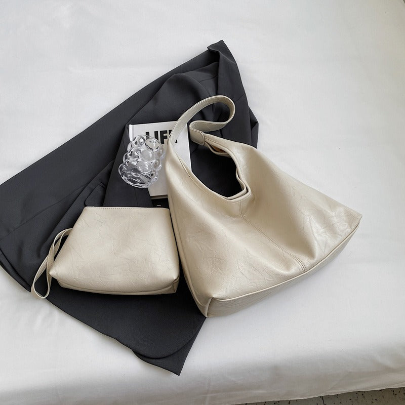 Distressed Scarlett Vintage Tote — Matching Set of Two