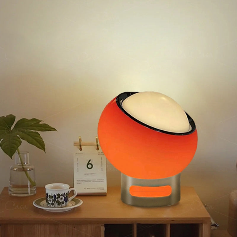 NovaLux Opal-Schreibtischlampe im Bauhaus-Glas-Stil für moderne Schreibtische und Regale