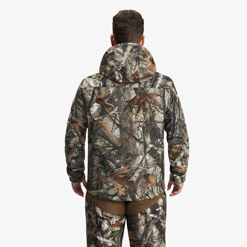 Męska podgrzewana kurtka softshell — odpinany kaptur, rozmiary S-XXXL