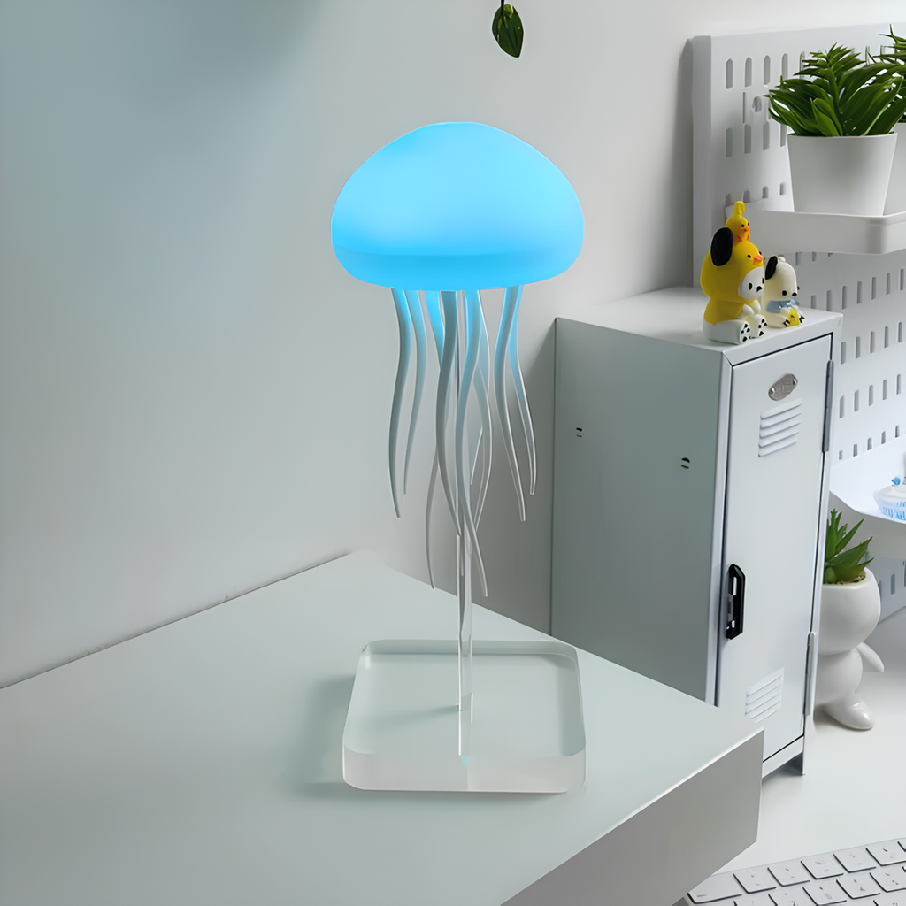 Aurora Glow Floating Jellyfish Lamp — 72-Color LED Mood Light